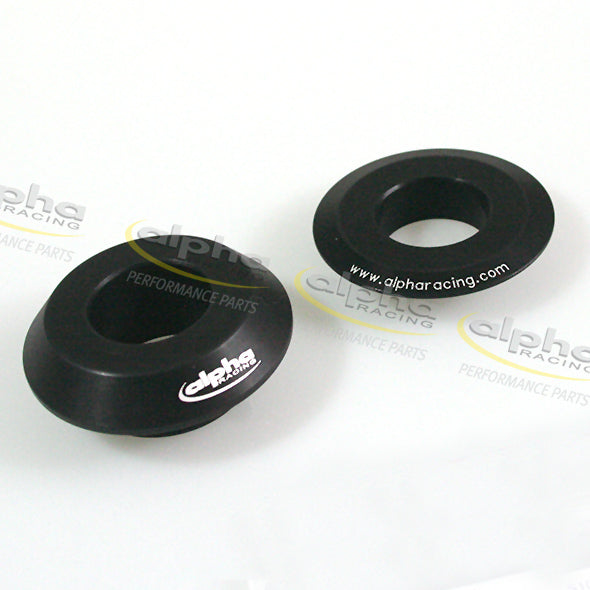 Alpha Racing Distance bushings OEM rear cast-rim, 2009-2011