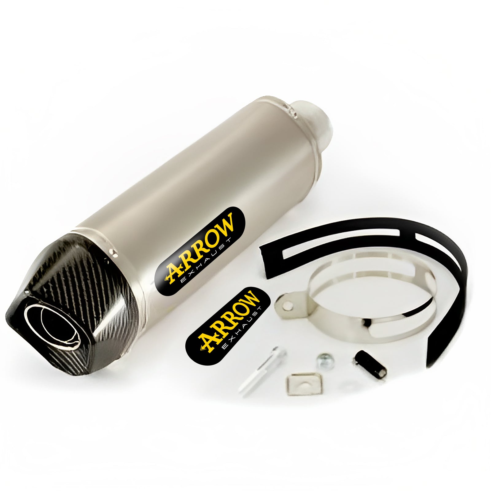 71805AK Maxi Race-Tech Aluminium Slip On With Carbon End Cap