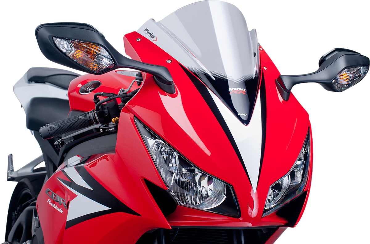 PUIG HI-Tech Parts Race Windscreen - 13-3/8" - Smoke - CBR1000RR