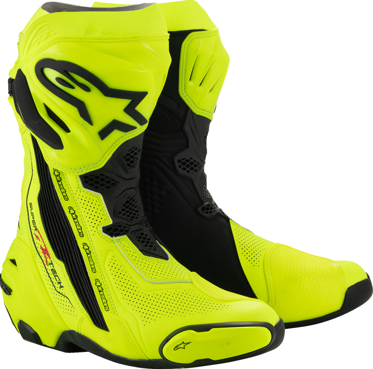 Alpinestars Supertech R Vented Boots - Fluorescent Yellow/Black - US 9.5 / EU 44