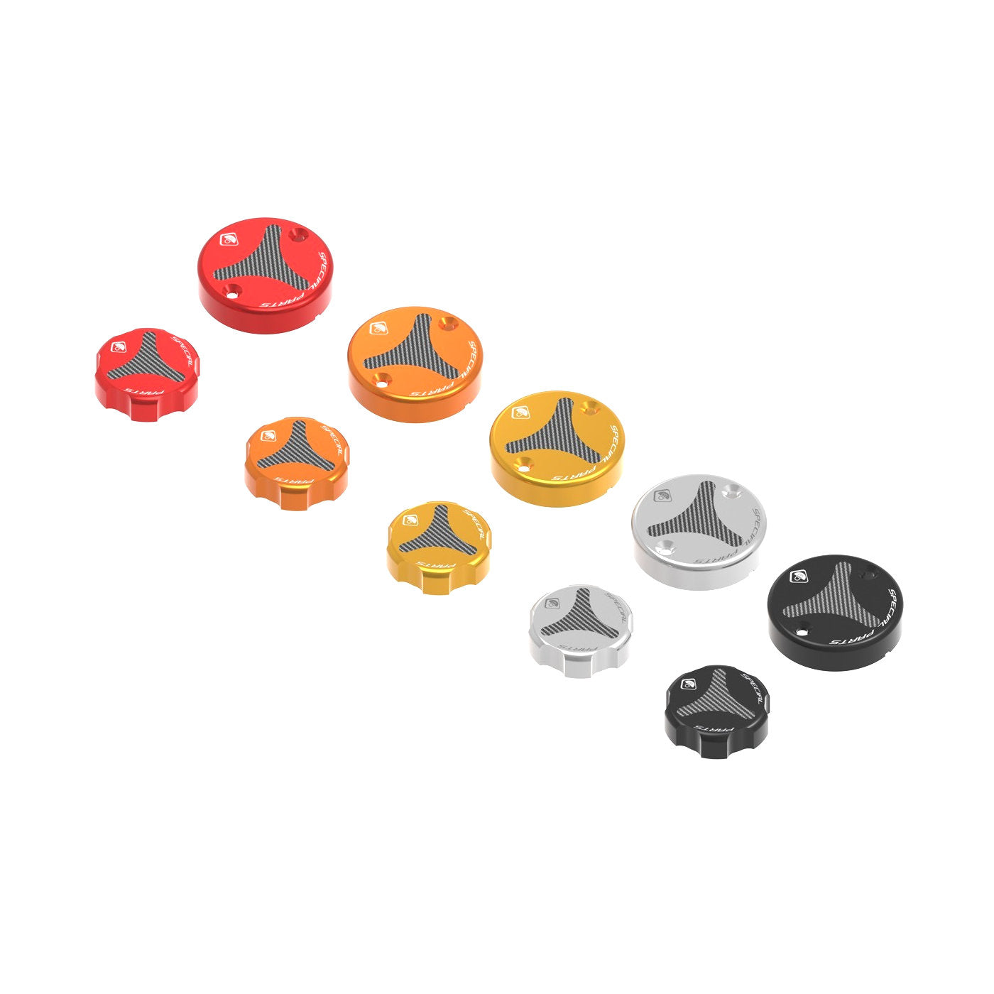 Ducabike DBK Carbon Front Brake Clutch Fluid Reservoir Cap Set for Panigale V2 V2S