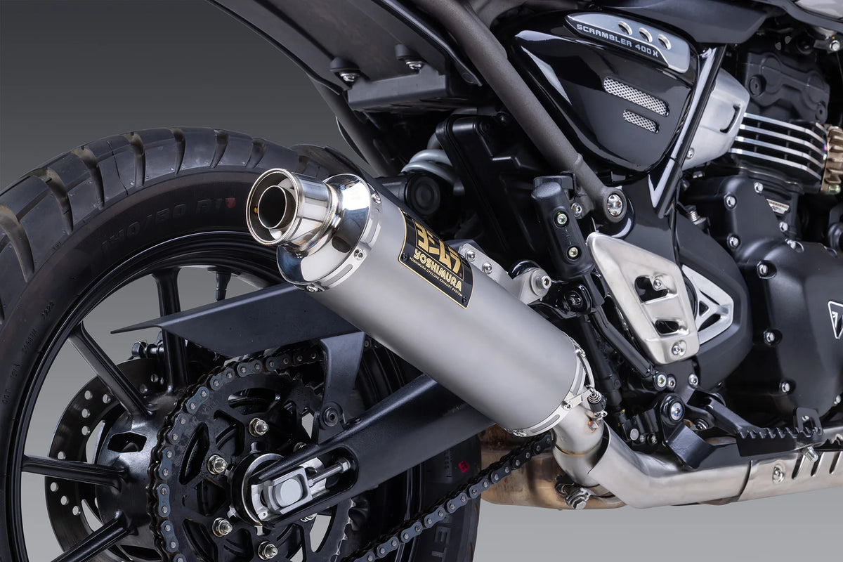 Yoshimura SPEED/SCRAMBLER 400 2024-25 GP-MAGNUM Stainless Slip-On, W/ Stainless Muffler