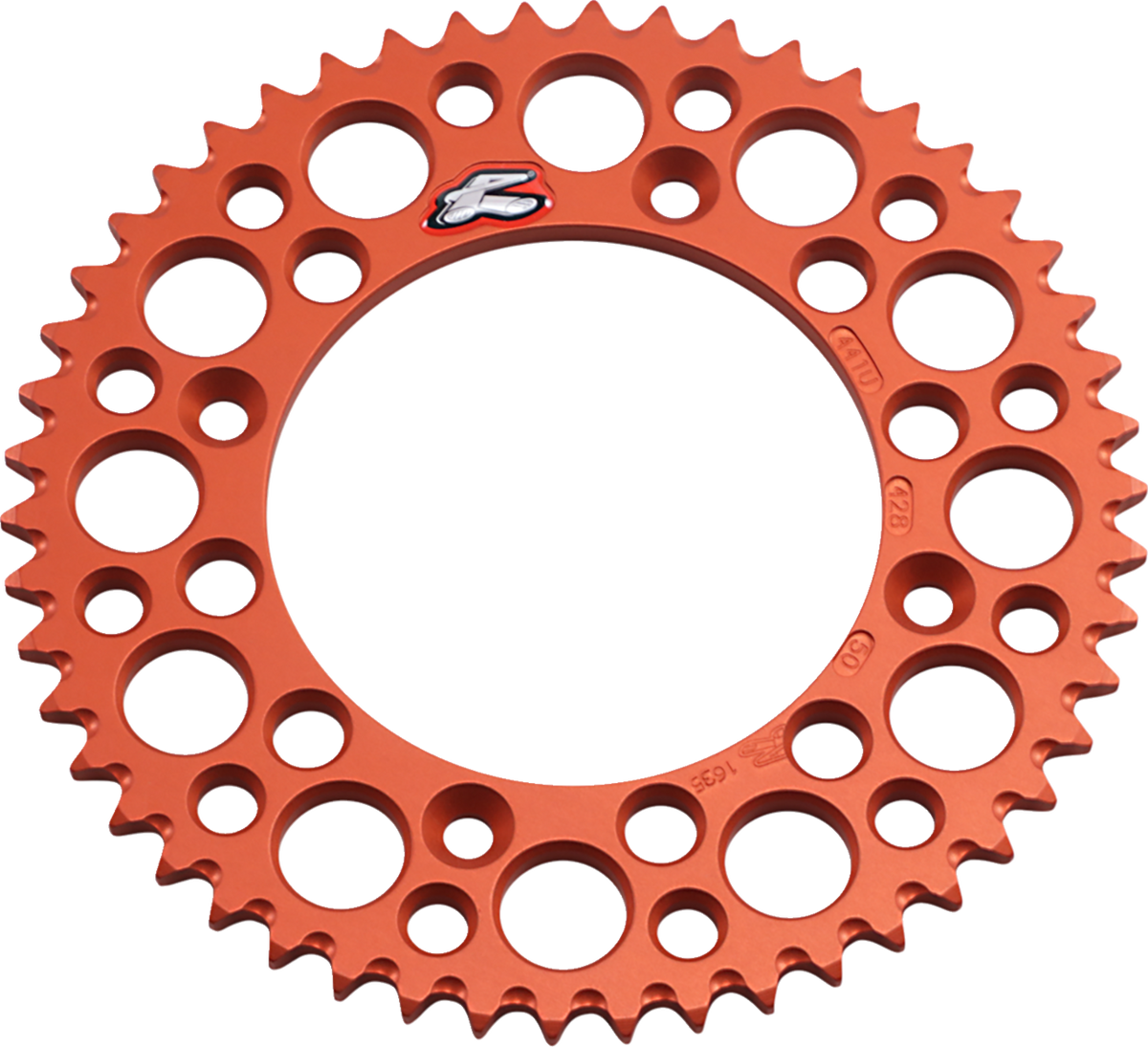 Renthal Rear Sprocket - Aluminum - 50 Tooth - Orange - Gas Gas/Husqvarna/KTM
