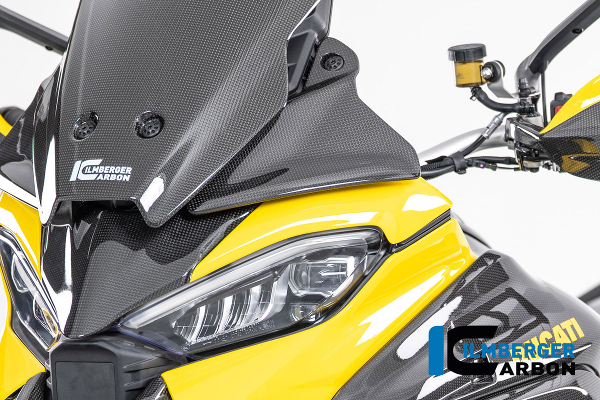 Ilmberger Carbon Wind Deflector On Cockpit Left Carbon Glossy Ducati Multistrada V4 2025