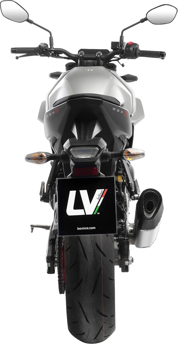 LeoVince 2-Into-1 LV-14 R Exhaust System - Natural / Titanium / 10.71 lb
