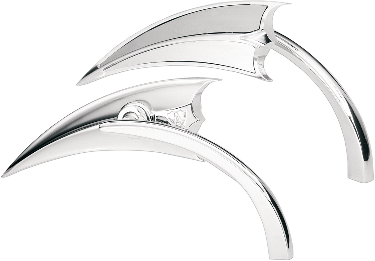 Arlen NESS Mirror - Micro - Scoop - Side View - Triangle - Chrome - Left