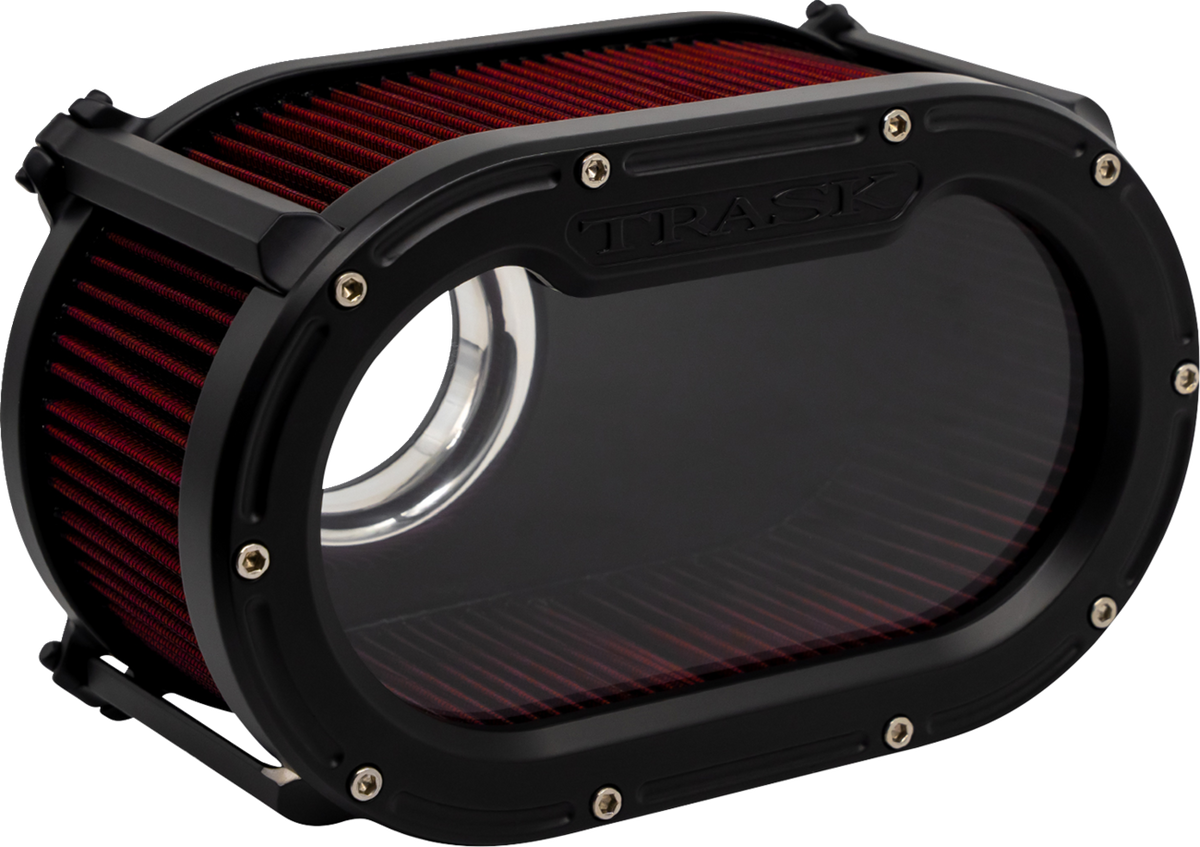 Trask Big Papi High-Flow Air Cleaner - Flat Black - Gen 2 M8