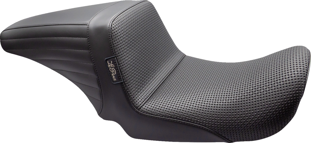 Le Pera Kickflip Up Front Seat - Basketweave - Black - Dyna '06-'17
