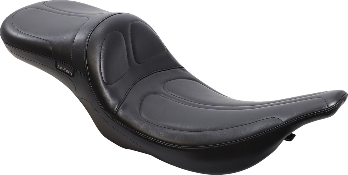 Le Pera Maverick Daddy Long Legs Seat - Black - Stitched - FLT/FLHT '97-'01