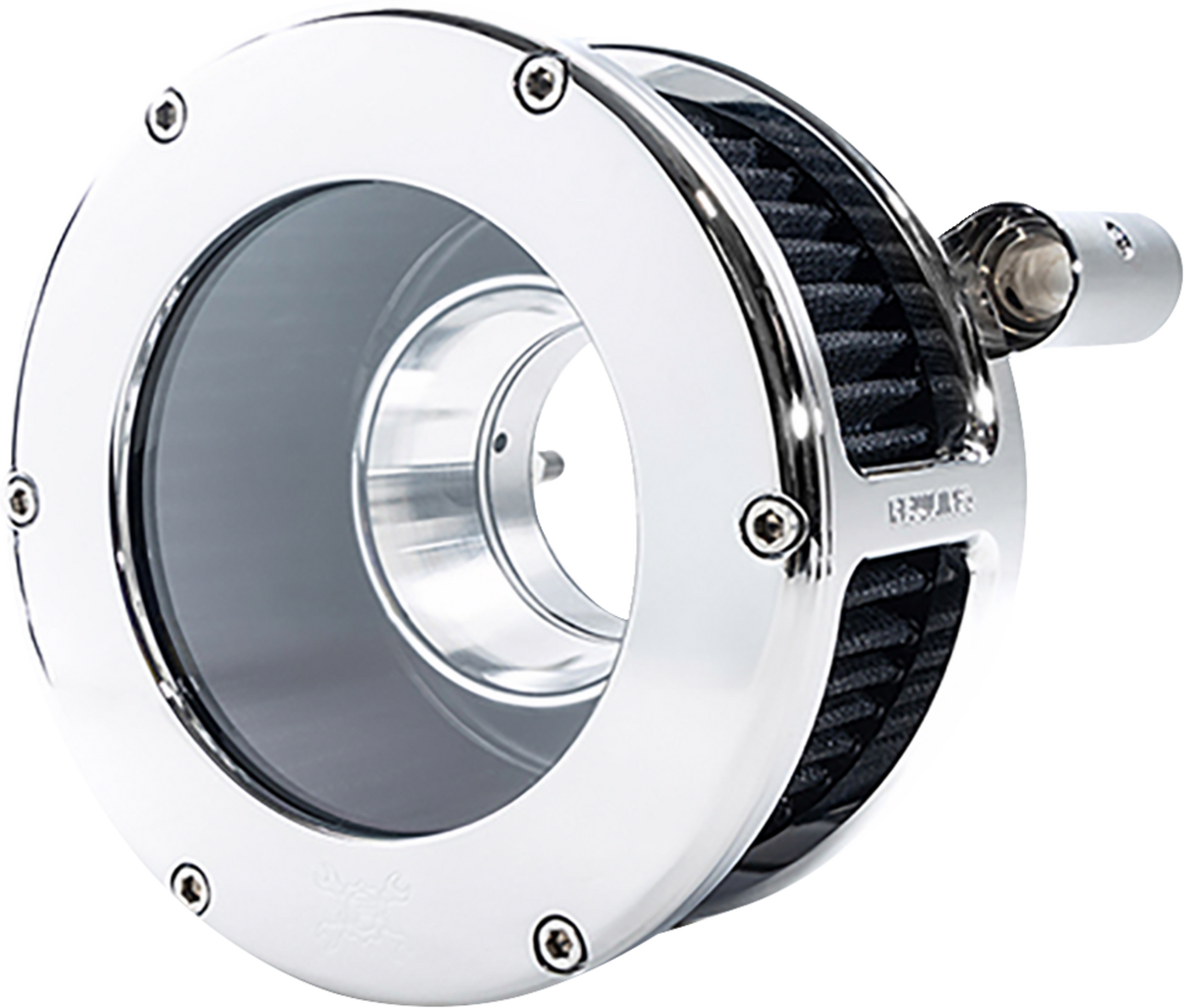 Feuling Parts BA Air Cleaner Kit - Chrome/Clear With Black Filter - '93-'99 Evolution Big Twin