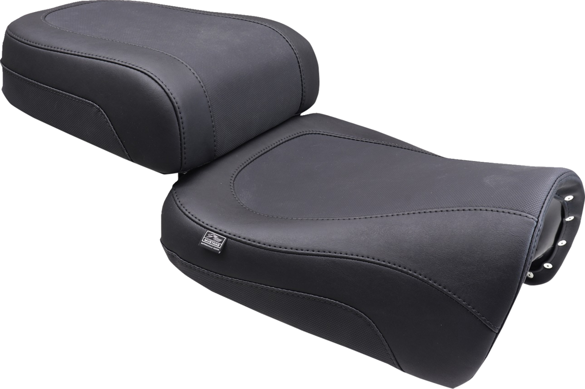 Mustang Adventure Touring Seat - Vinyl - Black - Pan America '21-'25