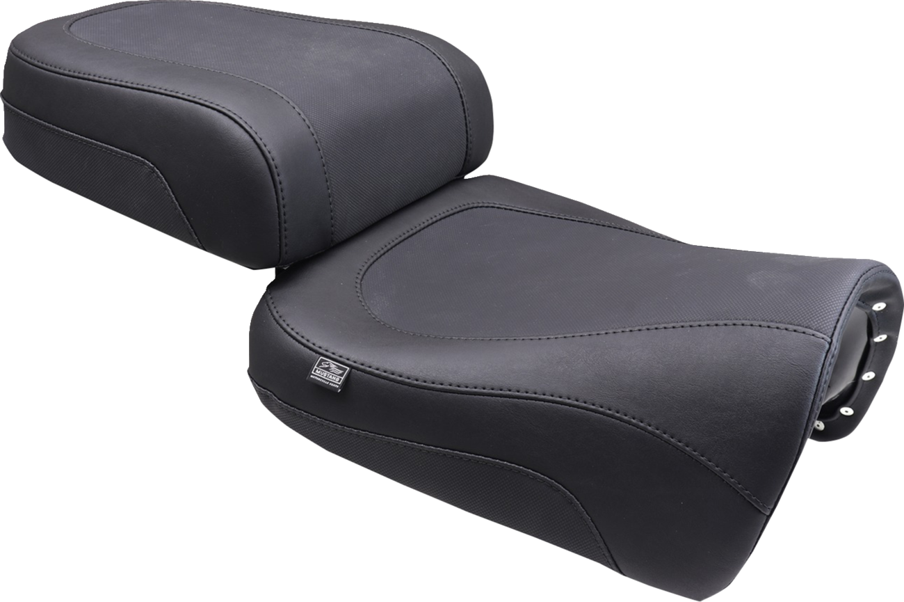 Mustang Adventure Touring Seat - Vinyl - Black - Pan America '21-'25