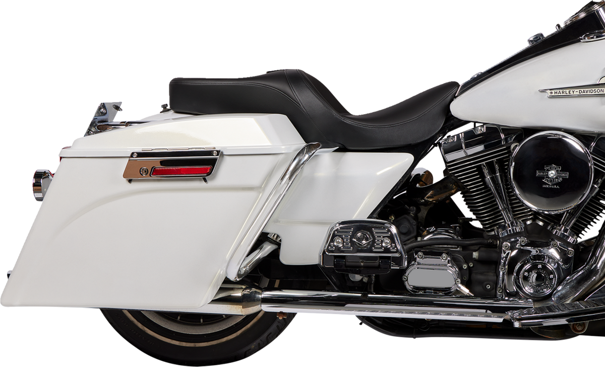 Drag Specialties Seats Freedom Seat - Solar Leather - Black - FLH '97-'07