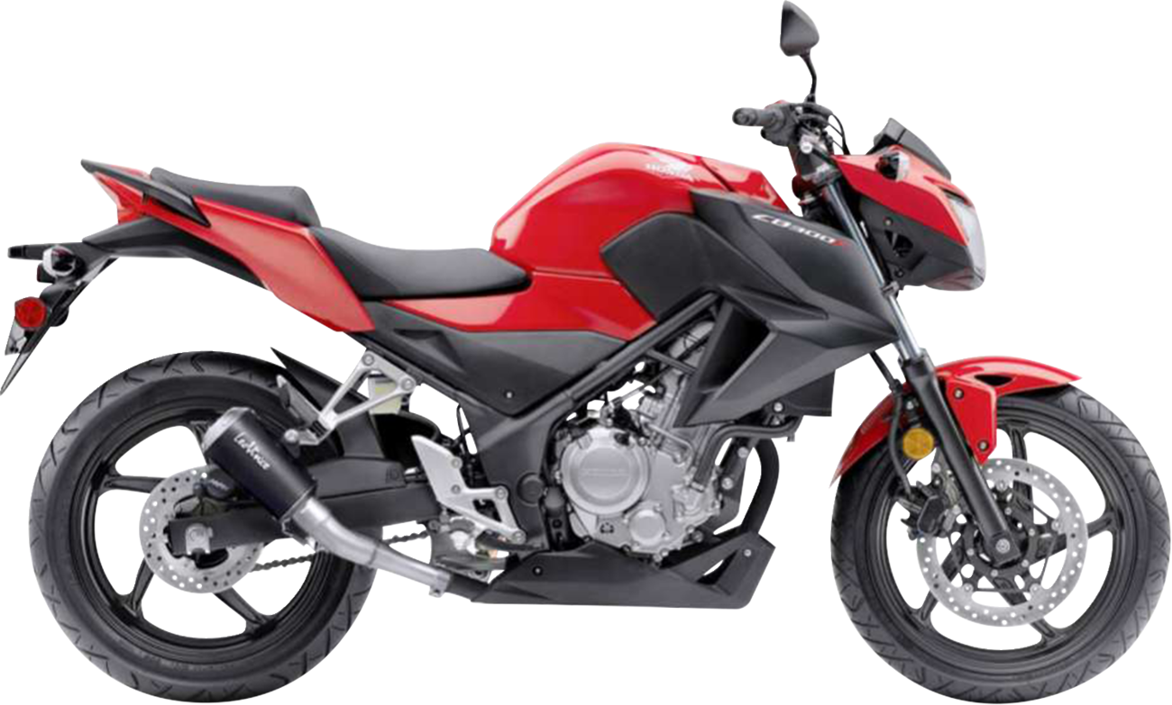 LeoVince LV-10 Slip-On Muffler - Black Stainless Steel - CBR300