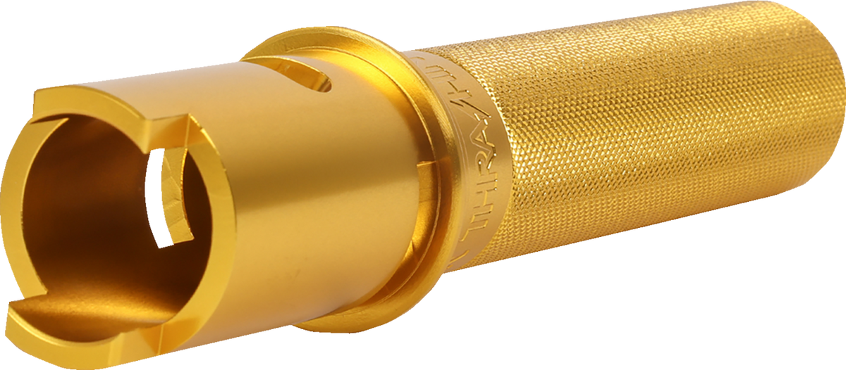 Thrashin Supply CO. Throttle Tube - Knurled - 1" - Gen 2 TBW - Gold