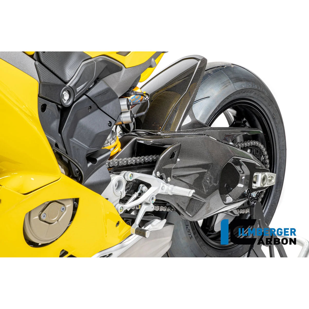 Ilmberger Carbon Fiber Swingarm Cover Set For Ducati Panigale V4 V4S Tricolore