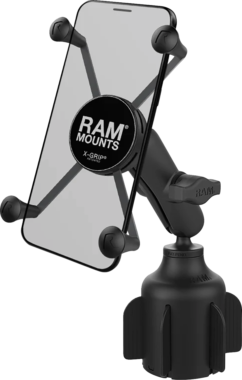 RAM Mounts X-Grip® Large Phone Mount With Stubby™ Cup Holder Base