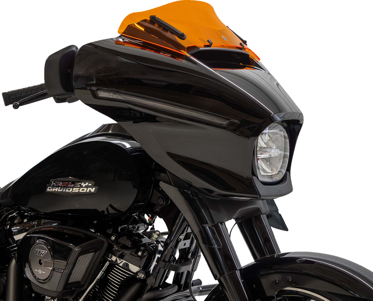 Klock Werks Kolor Flare® Windshield - 6-1/2" - Orange - '23-'25 FLHX