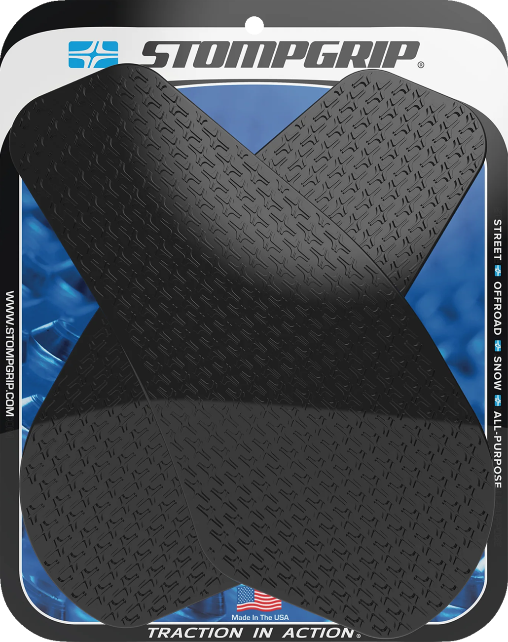 StompGrip Tank Grips - Icon - Black - Yamaha - YZF - '03-'05