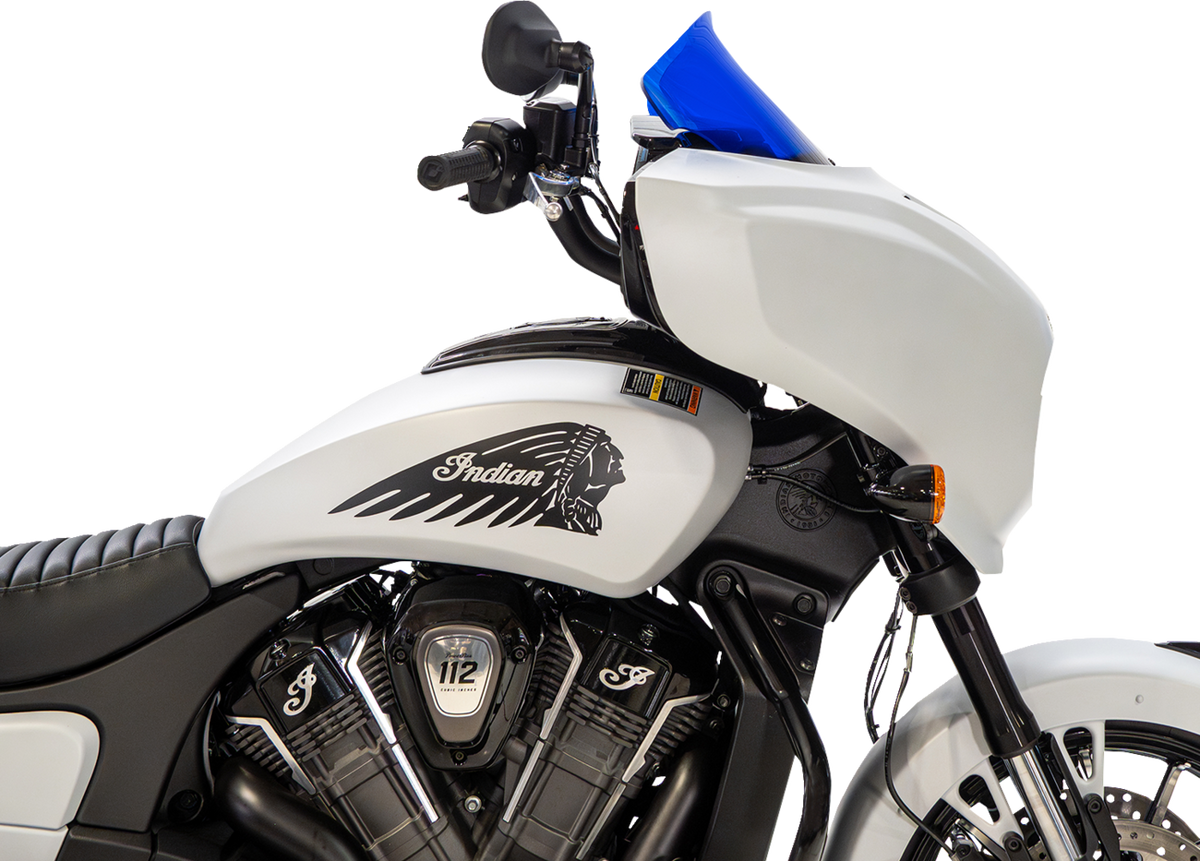 Klock Werks Windshield - 9" - Blue - Chieftain PowerPlus/Roadmaster PowerPlus