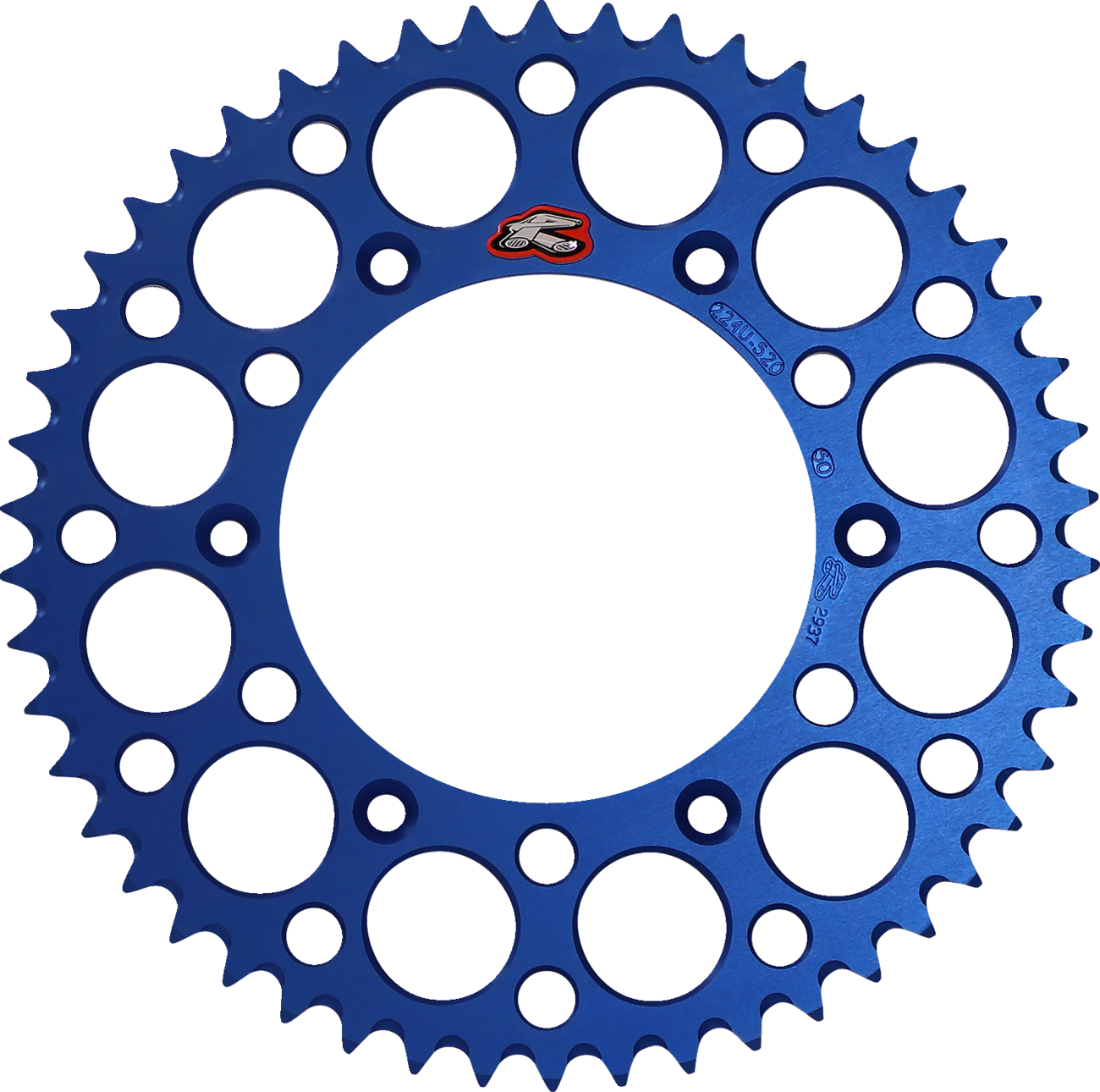 Renthal Rear Sprocket - Aluminum - 50 Tooth - Blue