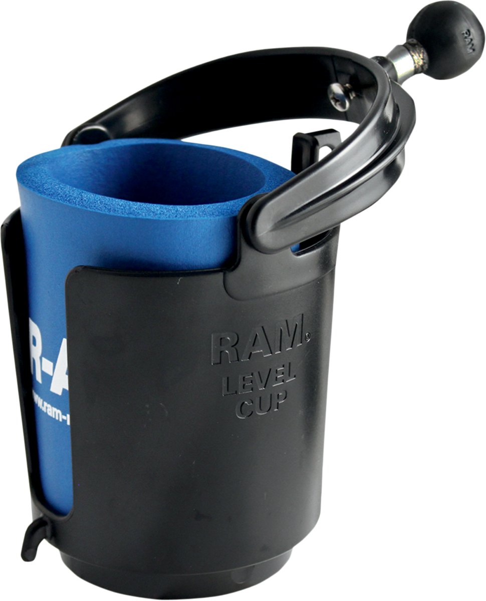 RAM Mounts Self-Leveling Cup Holder And Cozy With 1" Ball