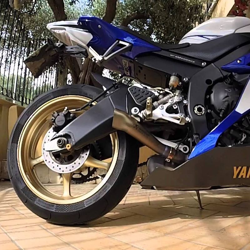 Akrapovic Megaphone Titanium Slip-On Exhaust for Yamaha R6 2006 to 2020