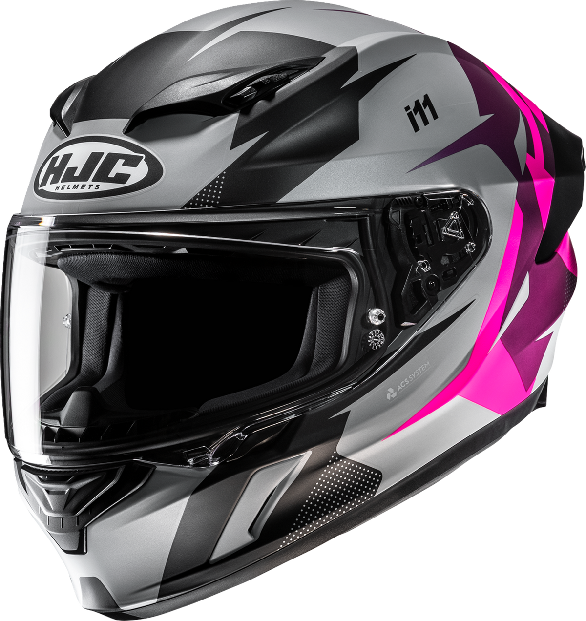 HJC I11 Plus Instant Helmet - Gray / MC8SF / Matte / Pink / 5XL