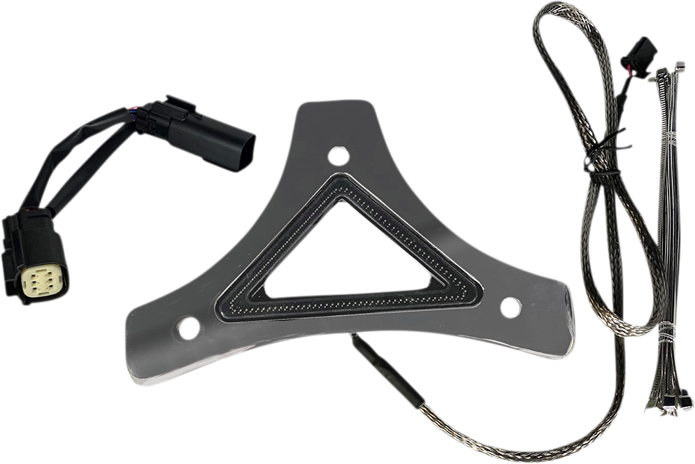 Custom Dynamics LED Backrest Light - Run/Brake - Chrome
