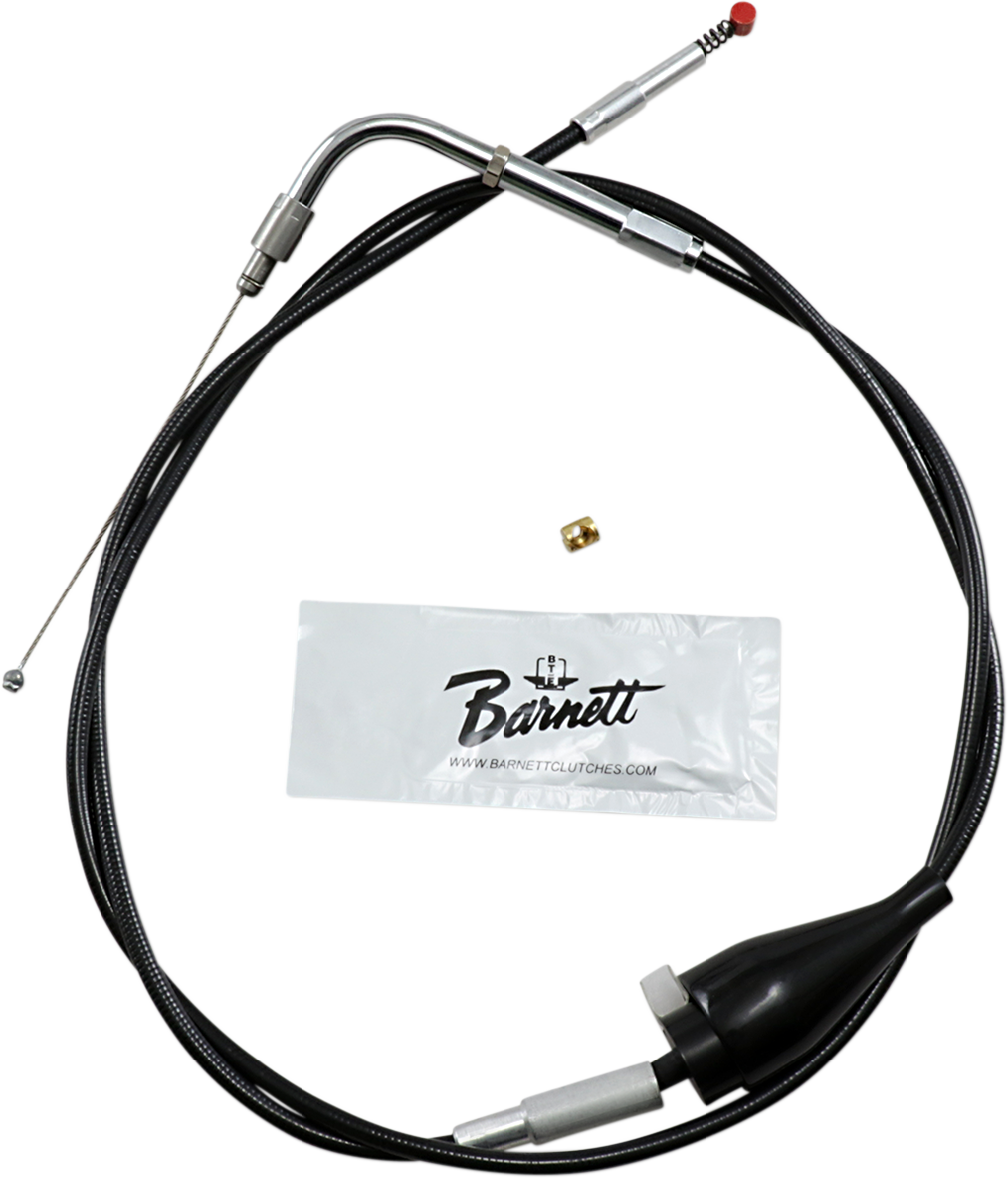 Barnett Black Vinyl Idle Cable - Cruise - +6" Size - 31" Length