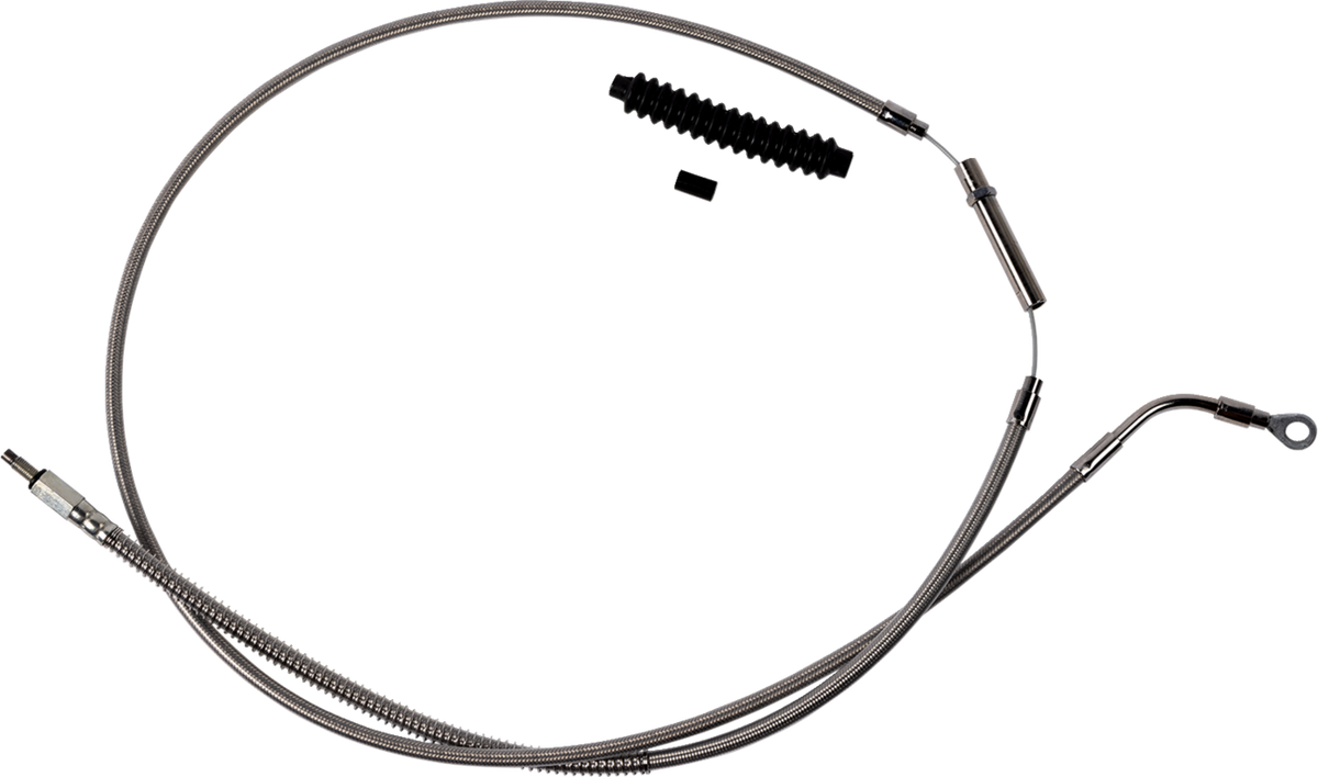 Barnett High-Efficiency Stainless Steel Clutch Cable For Harley-Davidson - +8" - '21-'24 FLH