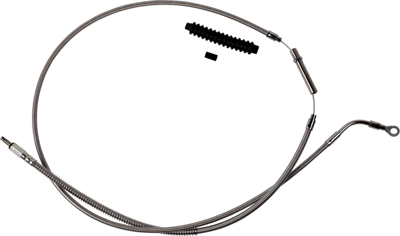 Barnett High-Efficiency Stainless Steel Clutch Cable For Harley-Davidson - +8" - '21-'24 FLH