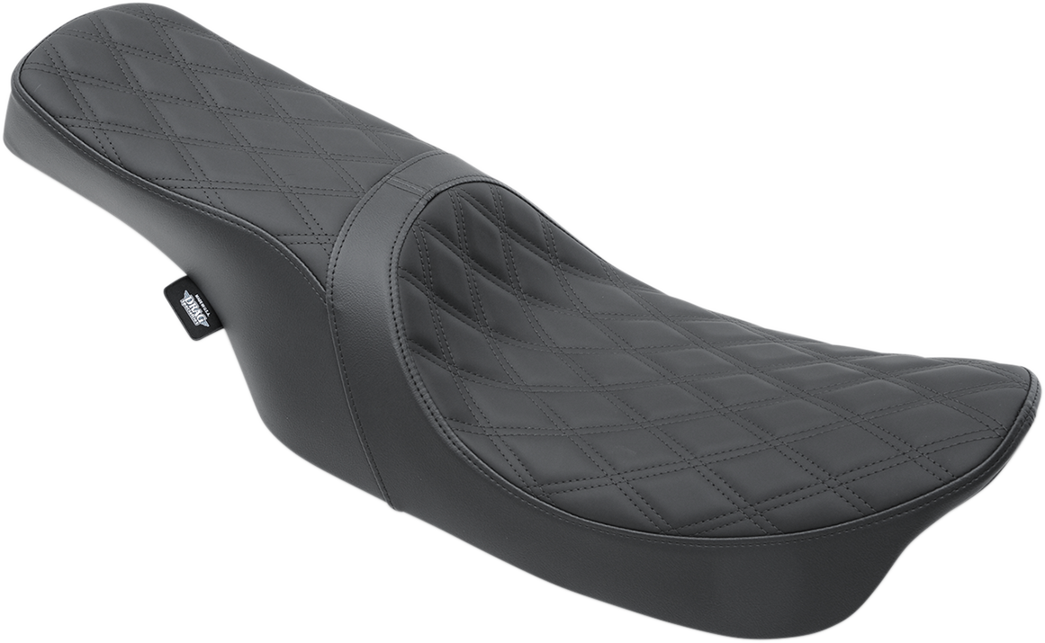 Drag Specialties Seats Predator 2-Up Seat - Double Diamond - Black Stitching - FL '99-'07