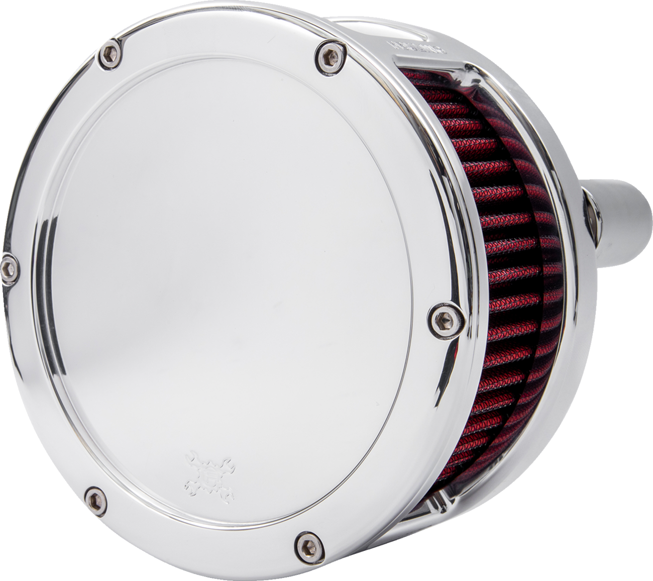 Feuling Parts BA Series Air Cleaner Kit - Chrome - Red Filter