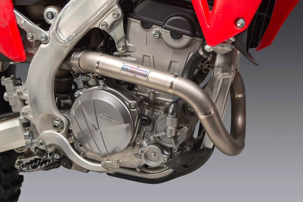 Yoshimura CRF250R/RX 22-24 RS-12 Titanium Full Exhaust, W/ Titanium Muffler