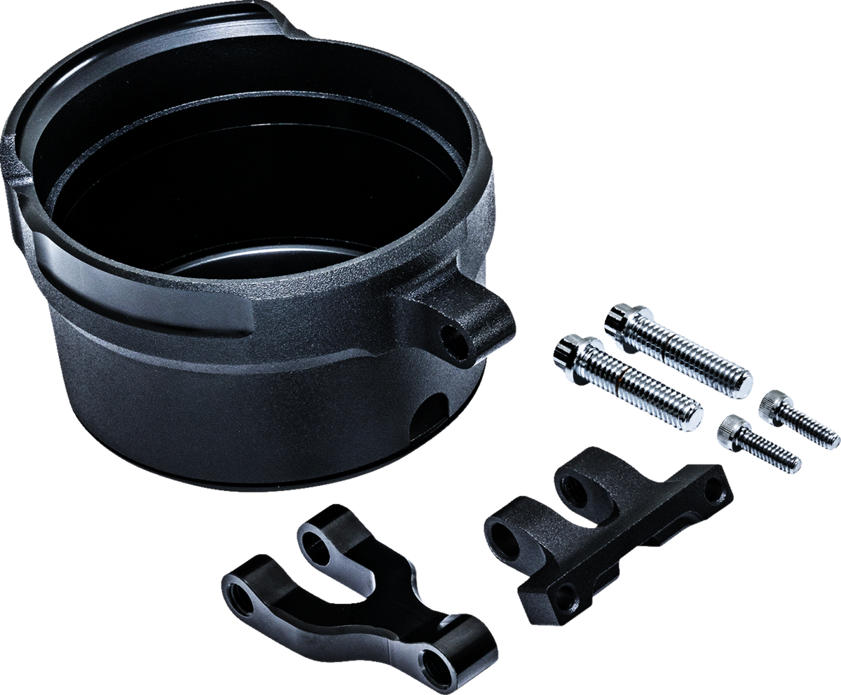 Performance Machine (PM) Gauge Relocation Kit - Round - Black Ops®
