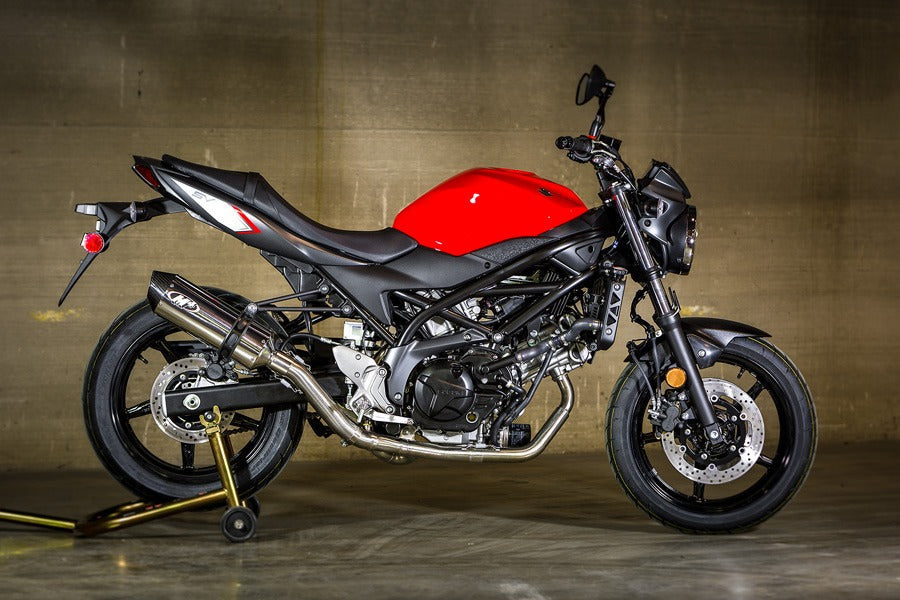 M4 Exhaust 2017 SV-650 Race Full System with Polished muffler