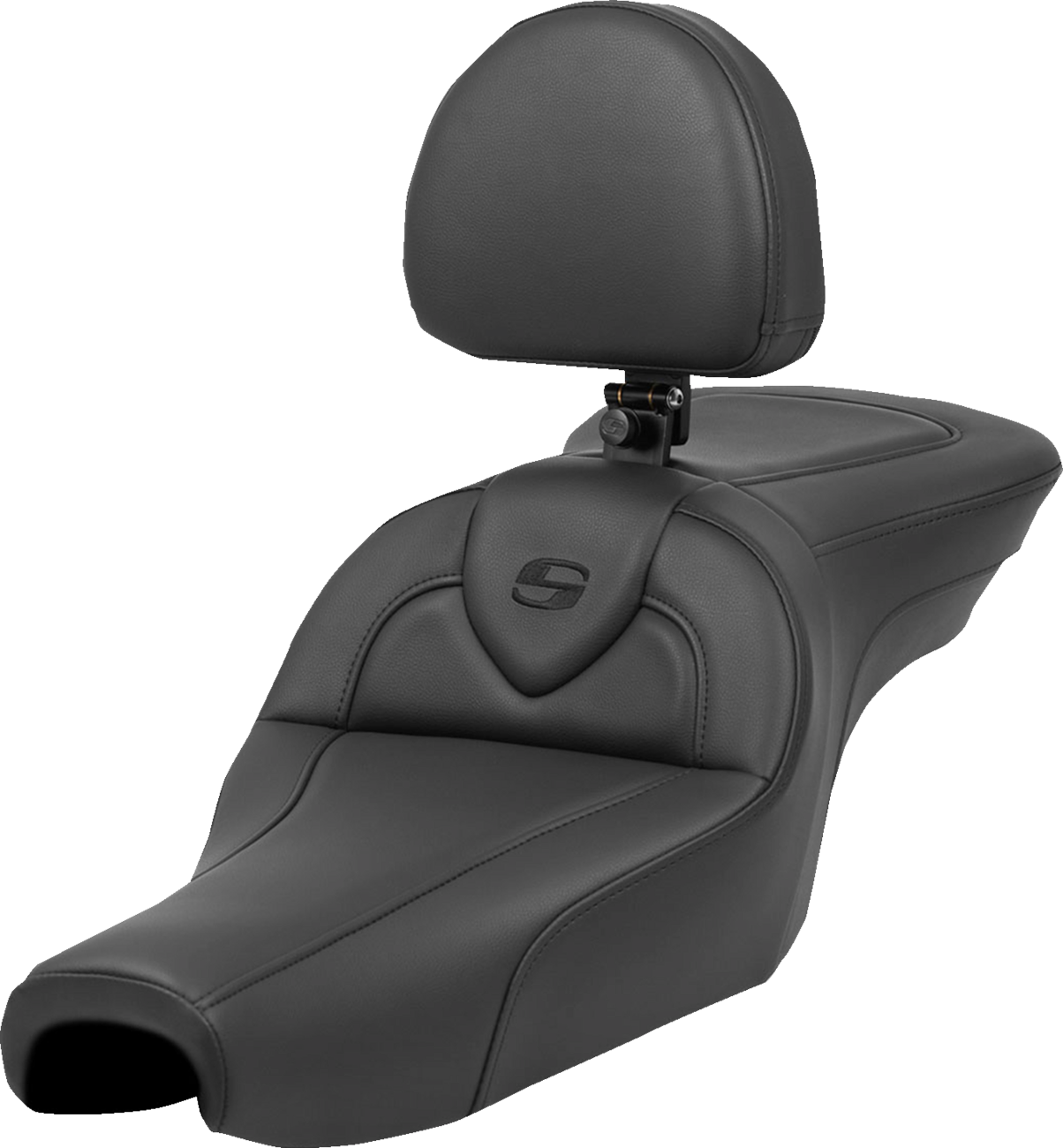 Saddlemen Roadsofa™ Seat - With Backrest - Black - XL '04-'22