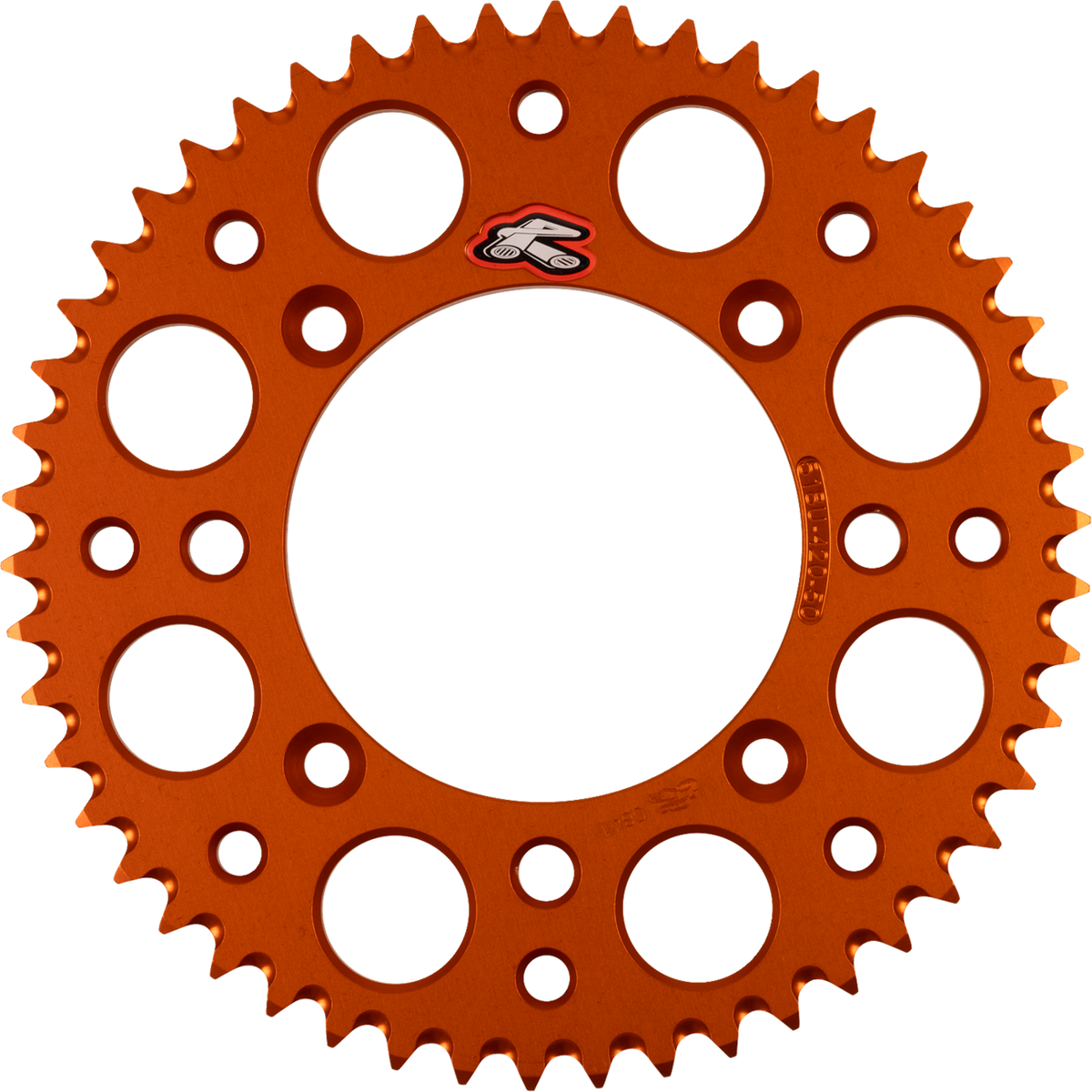 Renthal Rear Sprocket - Aluminum - 50 Tooth - Orange - Gas Gas/Husqvarna/KTM