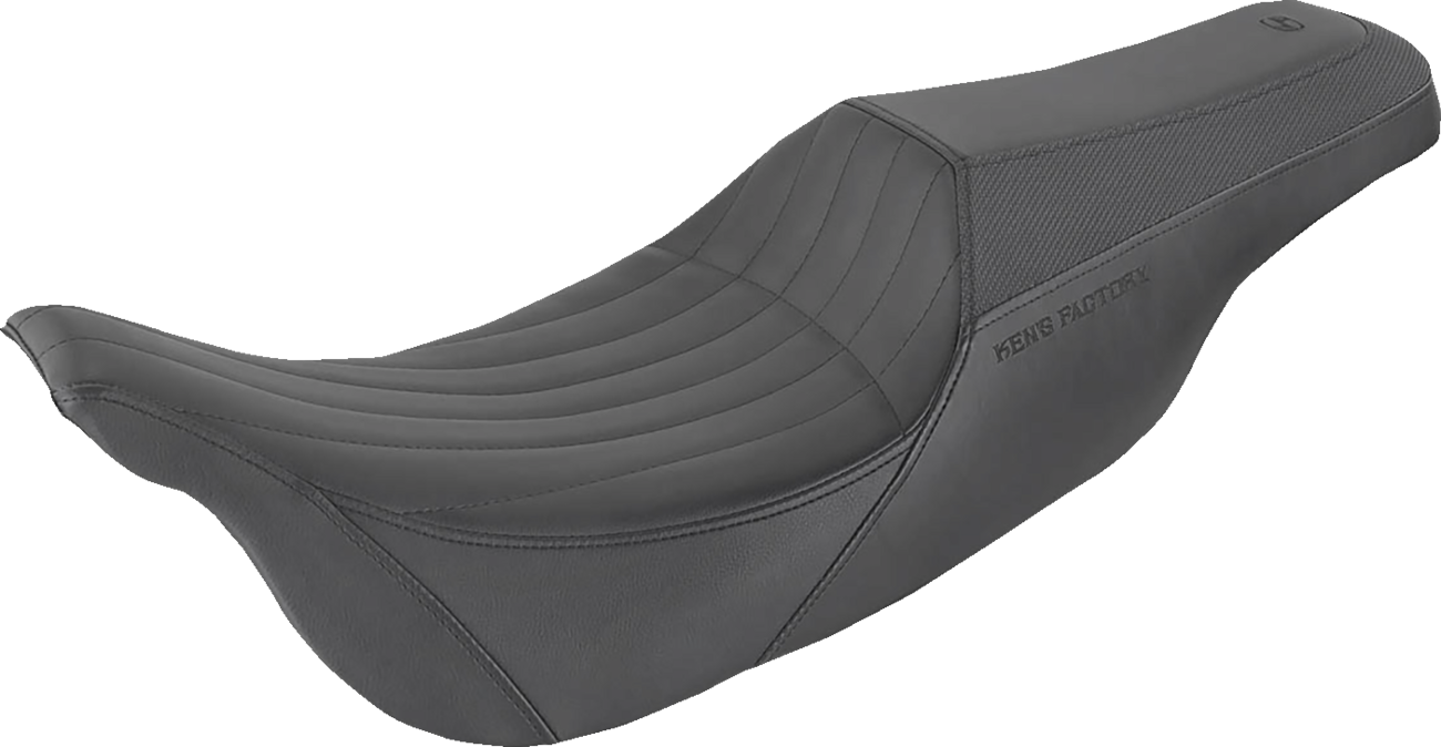 Saddlemen Seat - Ken's Factory Pro Series - Front Gripper/Rear Smooth - Black