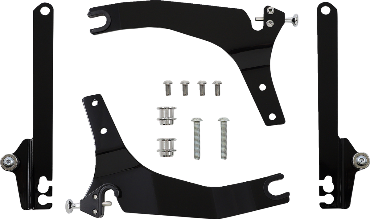 Cobra Backrest Kit - 14" - Black - Dyna