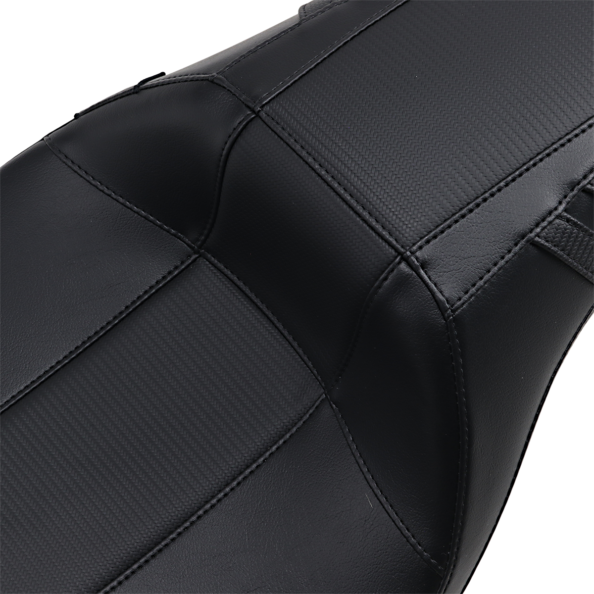 Le Pera Outcast Daddy Long Legs Seat - Full-Length - W/O Backrest - Carbon Fiber Inlay - Black - FL '08-'23