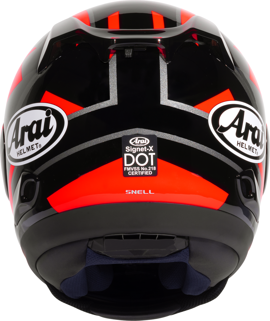 ARAI Helmets Signet-X Robotik Helmet - Black / Gloss / Gray / Red / L