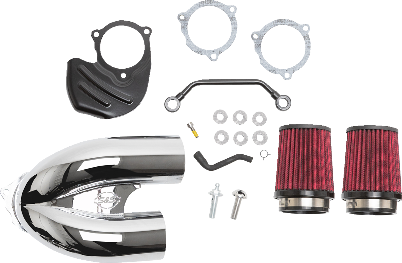 S&S Cycle Tuned Induction Air Cleaner Kit - Chrome