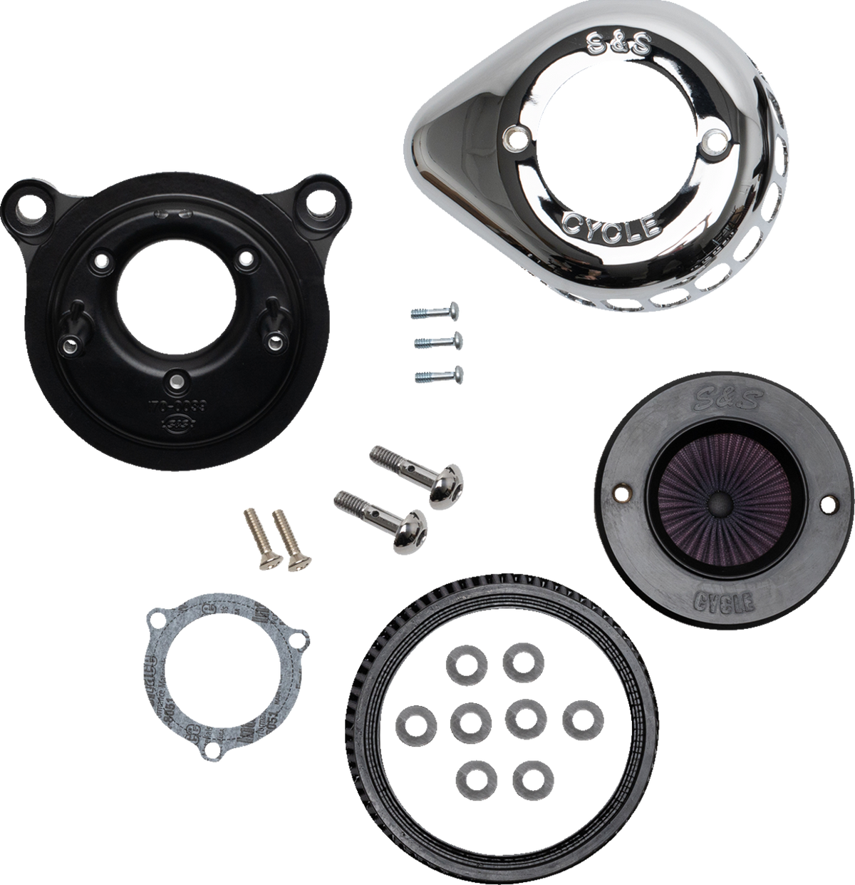 S&S Cycle Air Stinger Stealth Air Cleaner Kit - Chrome
