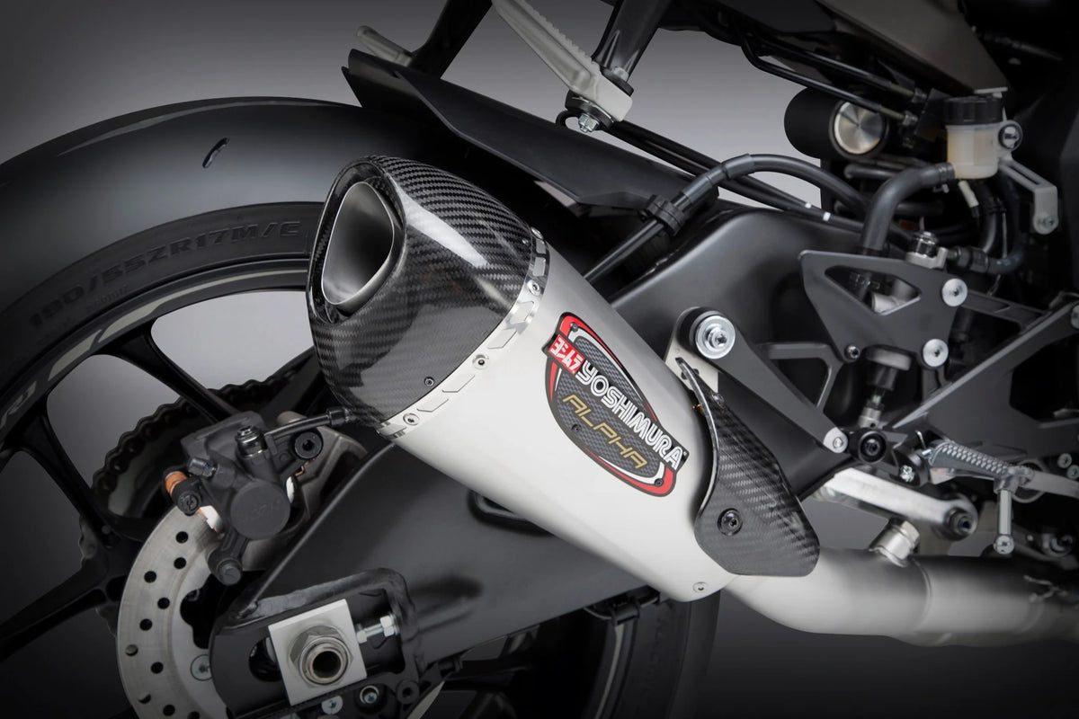 Yoshimura YZF-R1/M/S 15-25 Race ALPHA T Stainless 3/4 Exhaust, W/ Stainless Muffler
