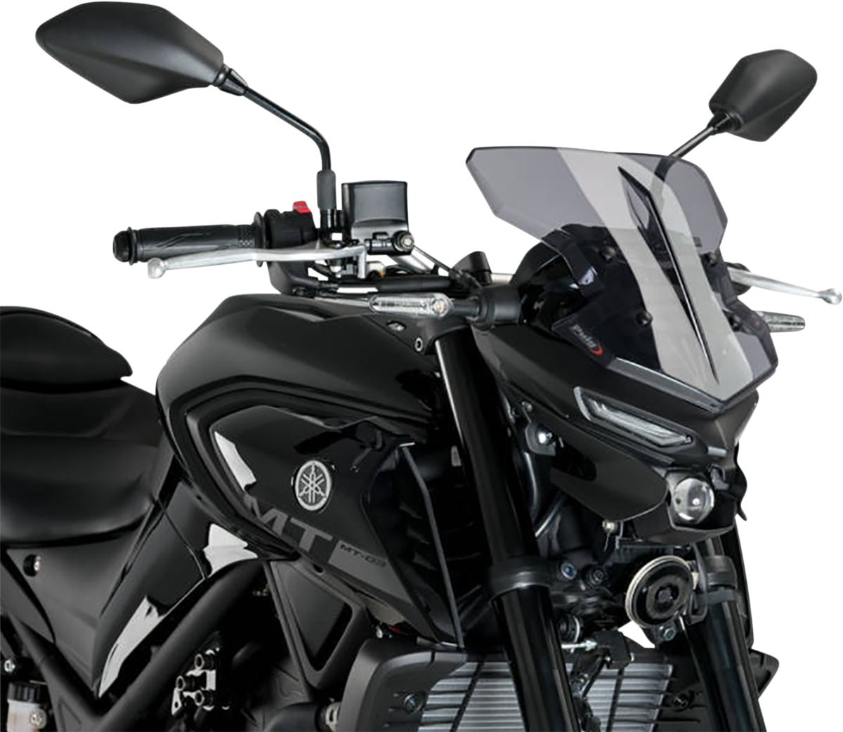 PUIG HI-Tech Parts New Generation Windscreen - 11-3/4" - Smoke - MT-03