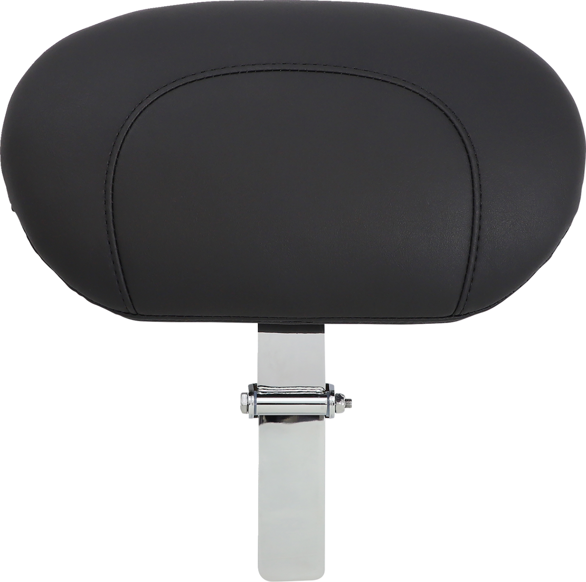 Mustang Wide Solo Seat - With Backrest - Vintage - Black - Smooth - FL '08-'25
