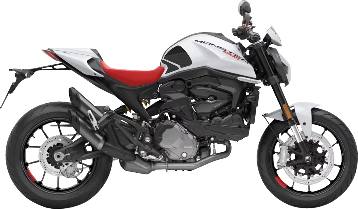 StompGrip Tank Grips - Icon - Black - Ducati - Monster '21-'25