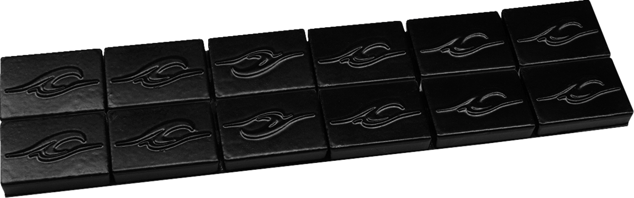 Coastal Moto Wheel Weights - Black - 1 Oz - 12 Pack